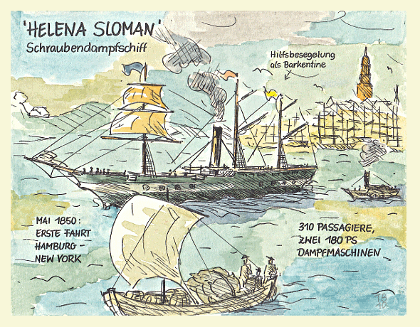 Schraubendampfer 'Helena Sloman'
