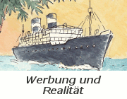 Schiffsplakat: Werbung und Realität